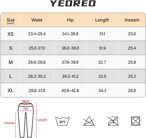 Vista 6 de YEOREO Leggings de entrenamiento con cintura en V para mujer, levantamiento de glúteos, leggings de gimnasio, amplifican los pantalones de yoga sin