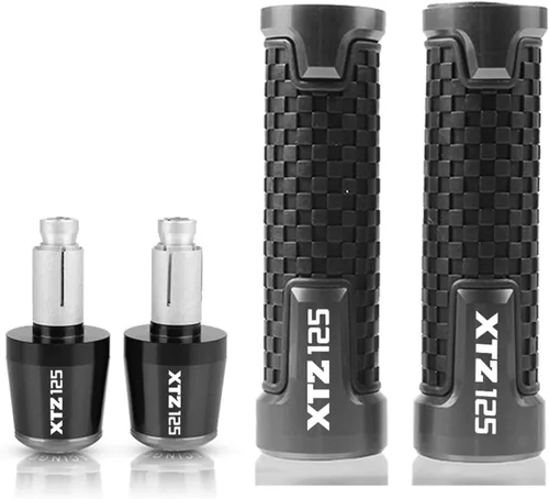 Vista 7 de for XTZ 125 XTZ125 2014 2015 Motorcycle Accessories Hand Grips Handle Bar Sets Handlebar Grip Ends Plug 7/8'' 22mm (Color : Black)