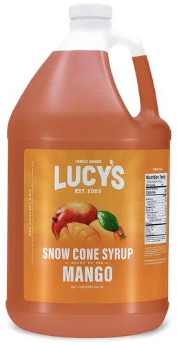 Vista 8 de Lucy's Family Owned – Jarabe para cono de nieve de raspado – 1 galón (128 onzas)