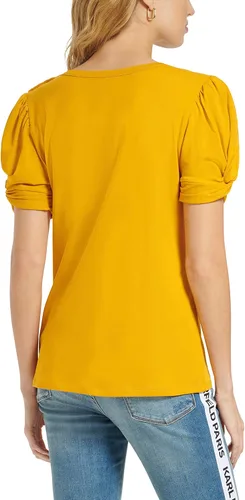 Vista 3 de Karl Lagerfeld Paris Top de punto de manga corta para mujer