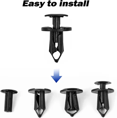 Vista 5 de UNIGT 120 remaches de sujeción reemplazan 6503598 compatible con Jeep Wrangler JK JL y clips de retención de plástico para parrilla Unlimited