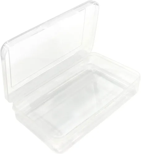Vista 2 de Ykimok Caja de lápices transparente de gran capacidad, estuche para lápices, cajas de lápices de plástico, diseño apilable, cajas de suministros