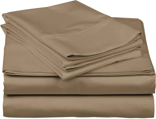 Vista 4 de Juego de sábanas RRRlinen para cama ajustable de 800 hilos, 4 piezas, juego de sábanas de 100% algodón, bolsillo profundo, 21 pulgadas