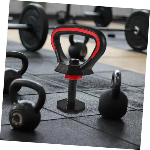 Vista 4 de Milisten Juego de mango de pesas rusas ajustables con recubrimiento de polvo ergonómico para entrenamiento de fuerza y entrenamientos de fitness