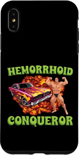 Vista 11 de iPhone 16 Hemorrhoid Conqueror Funny Meme Extraño Ofensivo Cringe Broma Caso