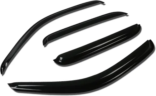 Vista 26 de Auto Dynasty 4 viseras adhesivas para ventana compatibles con Avalon de 4 puertas 2000 2001 2002 2003 2004 2000-2004, deflector protector de lluvia