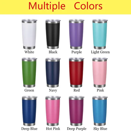 Vista 3 de Vaso personalizado para dentistas, regalos para dentistas, mujeres, hombres y mujeres, con grabado, con tapa y nombres de pajita, taza aislada