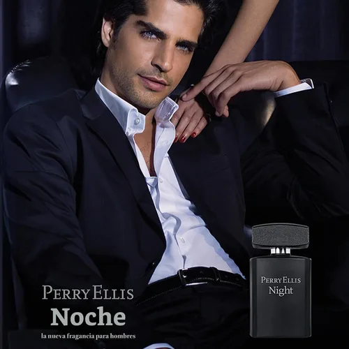 Vista 2 de Perry Ellis Night - Eau de Toilette en espray para hombre, colonia para hombre, 3.4 onzas líquidas