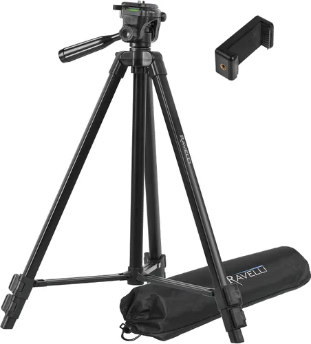 Vista 12 de Ravelli APLT2 Trípode de aluminio ligero de 50 pulgadas con bolsa