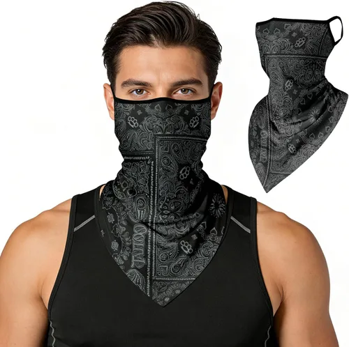 Vista 10 de Protector solar para colgar en las orejas, protección UV, transpirable, bufanda elástica antideslizante para hombres y mujeres