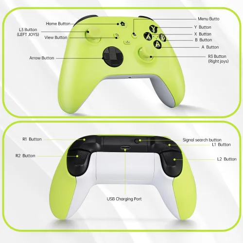 Vista 5 de veoyya Wireless Controller for Xbox Series XSXbox OneXbox One SOne X, 2.4GHZ Wireless Adapte Controller with 3.5mm