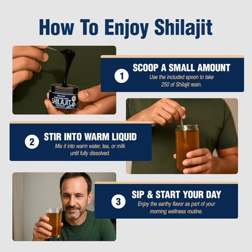 Vista 10 de Resina pura de Shilajit del Himalaya – Complejo de ácido fúlvico orgánico de 500 mg de fuerza máxima para hombres y mujeres – Probado en laboratorio