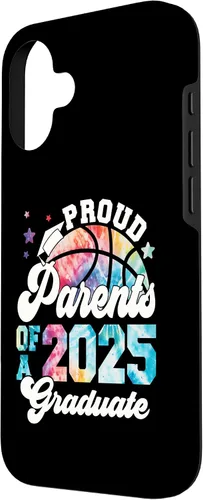 Vista 2 de iPhone 16 Parents of a 2025 Graduate Senior Graduation Basketball Case
