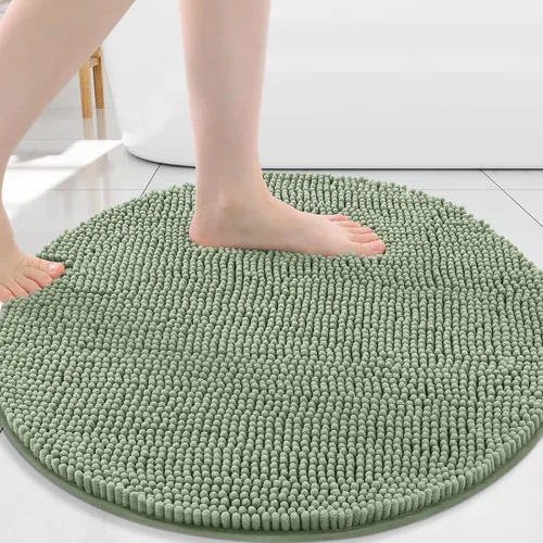 Vista 79 de Arotive Alfombras de baño de felpilla extrasuaves y absorbentes, de 24 x 16 pulgadas, lavables a máquina, parte trasera de goma antideslizante