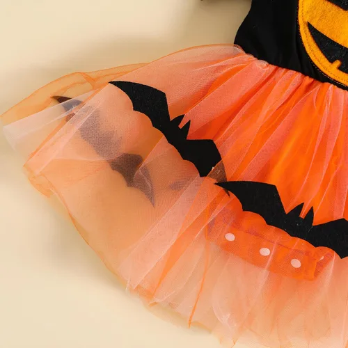 Vista 6 de Conjunto de 2 piezas para bebé recién nacida, con volantes, para Navidad, Halloween