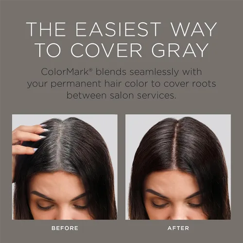 Vista 3 de ColorMark Pro Dark Auburn - Varita de retoque de raíz gris líquida, color real para el cabello