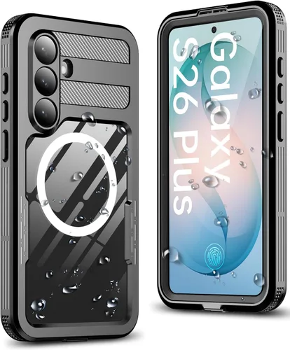 Vista 8 de Hllhunkhe Funda para Samsung Galaxy S26, [protector de pantalla integrado] [IP68 impermeable a prueba de polvo] [compatible con MagSafe] Cubierta