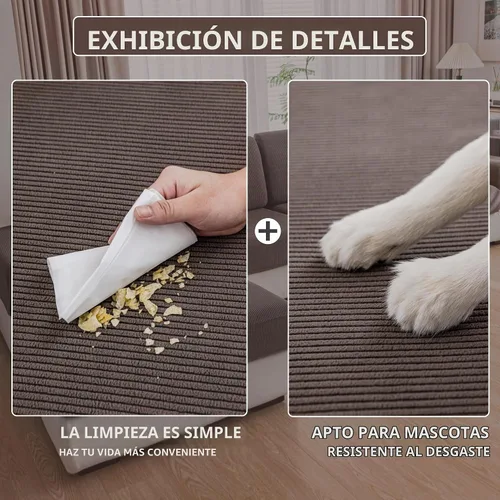 Vista 4 de QIANMEW Fundas para Sofá, Fundas de Sofá Mágicas Suaves y Cómodas, Lavables, Elásticas y Resistentes para Asientos Seccionales y en Forma de L