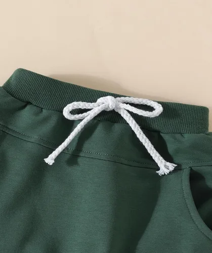 Vista 7 de Vmterliya Conjunto de 2 piezas de ropa para niños pequeños, sudadera de manga larga con águila de pájaro y águila