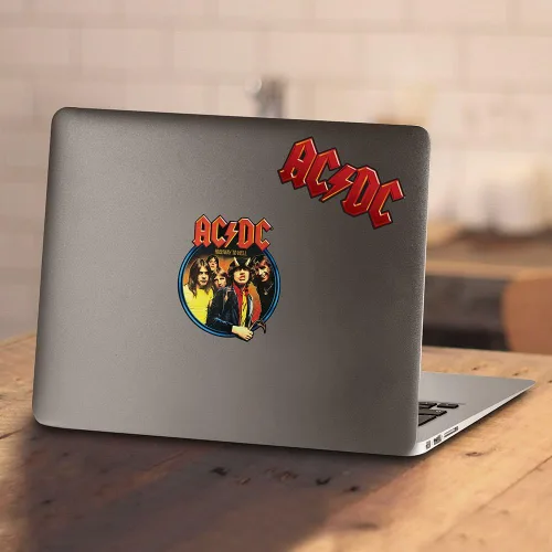 Vista 4 de Popfunk ACDC Logo - Camiseta unisex para hombre