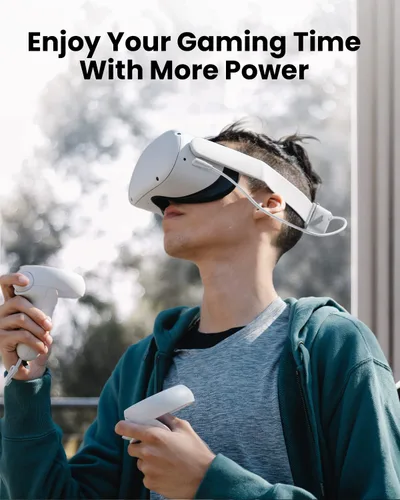 Vista 6 de Oculus Quest 2 Battery Pack, CIYOYO 6700mAh Rechargeable VR Battery Pack for OculusMeta Quest 2 Accessories, Extra 2.5-3.5H Playtime, 0.32lbs