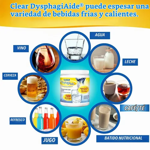 Vista 9 de Espesante DysphagiAide transparente diseñado para todos los niveles de grosor IDDSI (180)