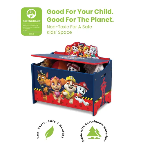Vista 7 de Delta Children Organizador de juguetes para diseño y almacenamiento de 6 compartimientos, certificado Greenguard Gold, Nick Jr. PAW Patrol y caja