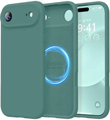 Vista 464 de LOVE 3000 Diseñada para Funda iPhone Air, Silicona Premium [Compatible con Magsafe][Forro de Microfibra Suave Anti-Rayones] Funda Protectora