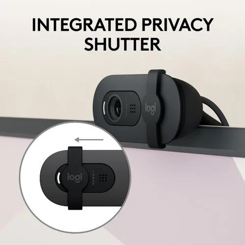 Vista 5 de Logitech Brio 105 Full HD 1080p Business Webcam con equilibrio de luz