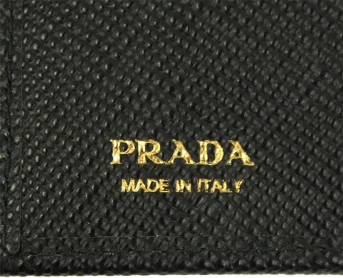 Vista 3 de Prada Negro Saffiano piel tri-fold portafolios 1mh176Nero