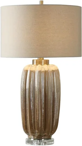 Vista 5 de Uttermost Gistova - Lámpara de mesa de cerámica marfil y marrón óxido