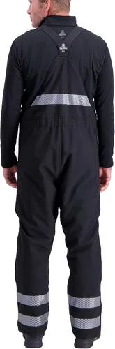 Vista 5 de RefrigiWear Overol con peto de visibilidad mejorada Softshell con aislamiento resistente al agua con cinta plateada reflectante