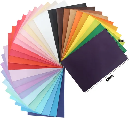 Vista 2 de CDY Sábanas de piel sintética lisa: 30 unidades/juego de 8.2 x 6 pulgadas, hojas de tela de cuero de colores pastel adecuadas para hacer lazos