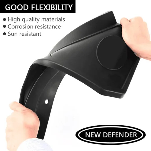 Vista 8 de YIWANG 4 unids/set guardabarros de coche guardabarros aletas de barro protectores contra salpicaduras para Land Rover Defender 110 2020 2021
