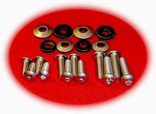 Vista 4 de Pernos o tornillos de matrícula alemán de lujo para automóvil (compatible con BMW y Mercedes-Benz)