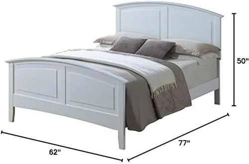 Vista 2 de Glory Furniture Hammond - Cama de panel completo en color blanco