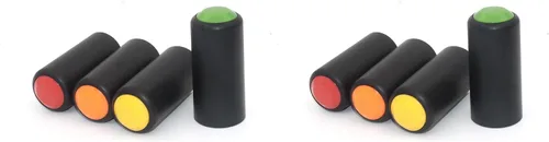 Vista 2 de Tramo 4 piezas a granel colorido micrófono inalámbrico batería tornillo en tapa/taza/cubierta de micrófono para sistema de micrófono inalámbrico