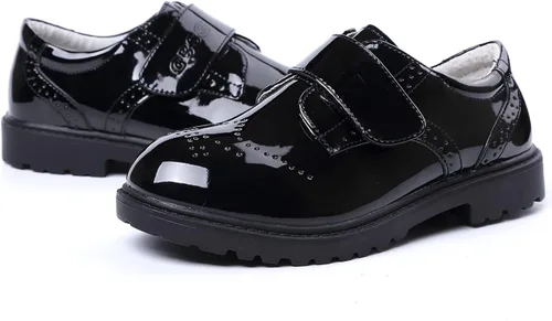 Vista 6 de DADAWEN Zapatos de vestir Oxford clásicos de uniforme escolar para niño y niña (bebéniño pequeñoniño grande)