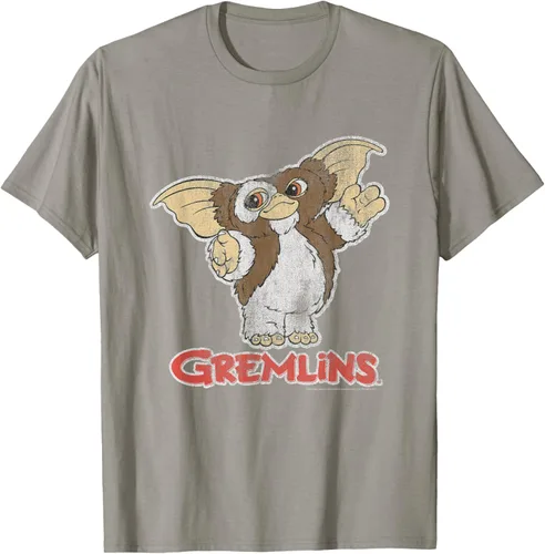 Vista 21 de Gremlins Camiseta Gizmo y Logo, Negro, S