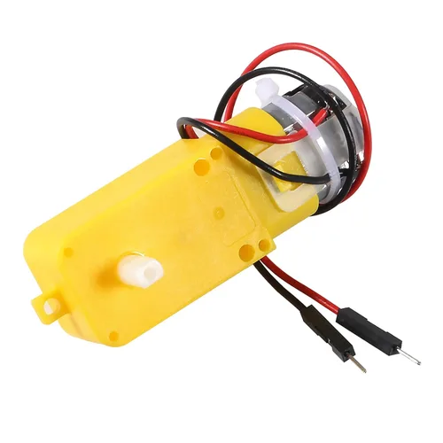 Vista 2 de Diann 4 unids TT Motor DC 3-6V Caja de Engranajes Motor 200RPM Relación 1:48 Eje Motor con Cable de 2.54mm para DIY Coche Inteligente Robot