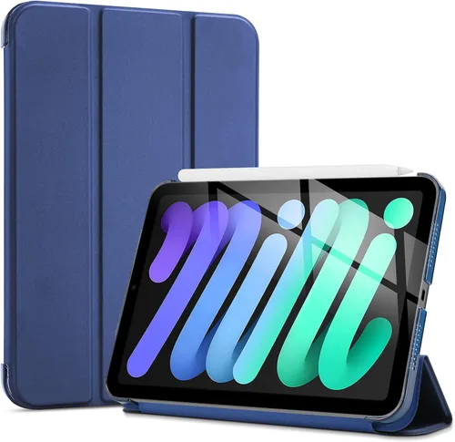 Vista 20 de ProCase Funda inteligente para iPad mini 7 A17 Pro 2024/iPad Mini 6 2021 8.3 pulgadas iPad mini 7ª/6ª generación, cubierta trasera dura para iPad