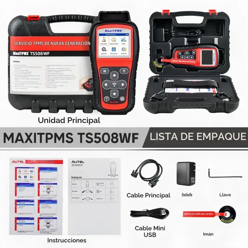 Vista 9 de Autel MaxiTPMS TS508WF TPMS herramienta de programación, 2026 WiFi Ver. de TS601 TS508 TS501 TS408, activar/volver a aprender sensores TPMS, sensor