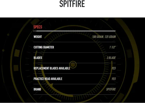 Vista 6 de New Archery Products Spitfire - Cabezal mecánico de tiro con arco de 3 palas y precisión de despliegue frontal, duradero, paquete de 3 y 4
