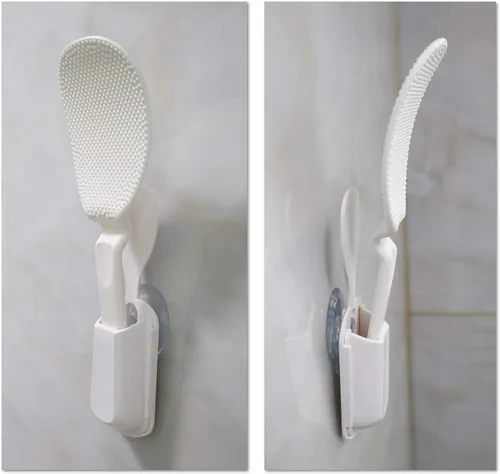 Vista 7 de EIKS Espátula de paleta de arroz antiadherente con soporte de ventosa para patata de arroz