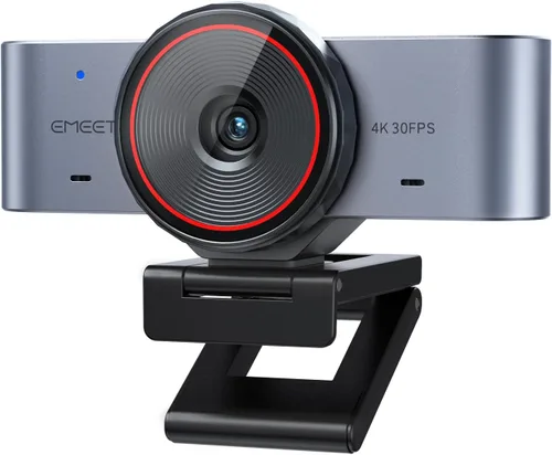 Vista 15 de EMEET C960 - Cámara web USB 2K QHD, 2 micrófonos con reducción de ruido y tapa de privacidad, enfoque automático TOF, plug and play