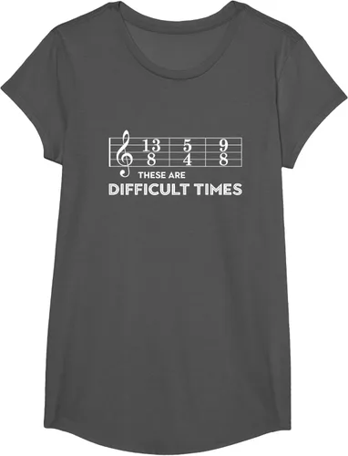 Vista 33 de Musician - Camiseta con texto en inglés "These are Difficult Times", talla S