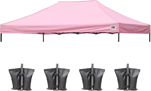Vista 19 de ABCCANOPY Toldo de repuesto para tienda de campaña desplegable (8 x 8 pies, blanco)
