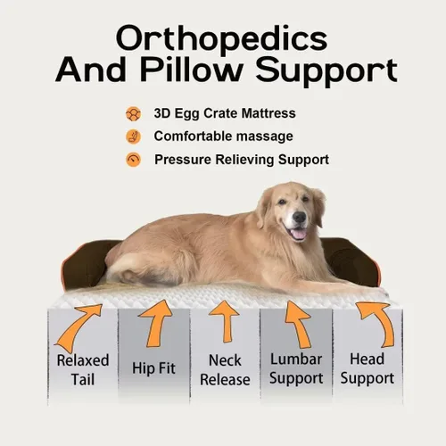 Vista 3 de Cama pequeña para perros y sofá para gatos, camas ortopédicas impermeables para perros pequeños, cama para gatos, sofá para mascotas cómodo