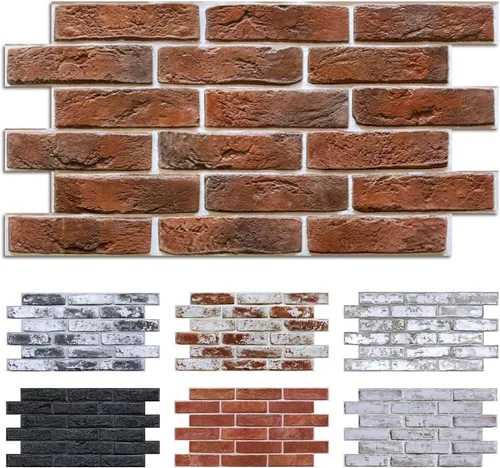 Vista 17 de Commomy Azulejos de pared 3D de madera sintética para despegar y pegar, 10 Madera-AB