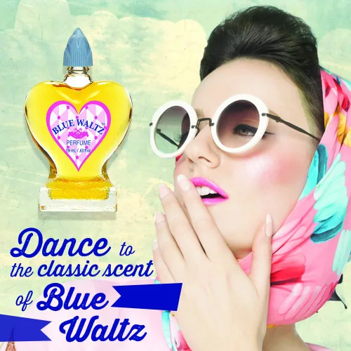 Vista 2 de Clubman Perfume de vals azul para mujer, 0.5 onzas, Perfume clásico, paquete de 3
